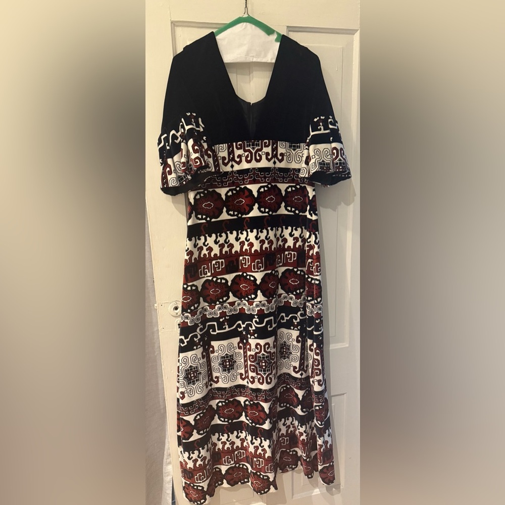 Vintage, made in 1970’s velvet dress